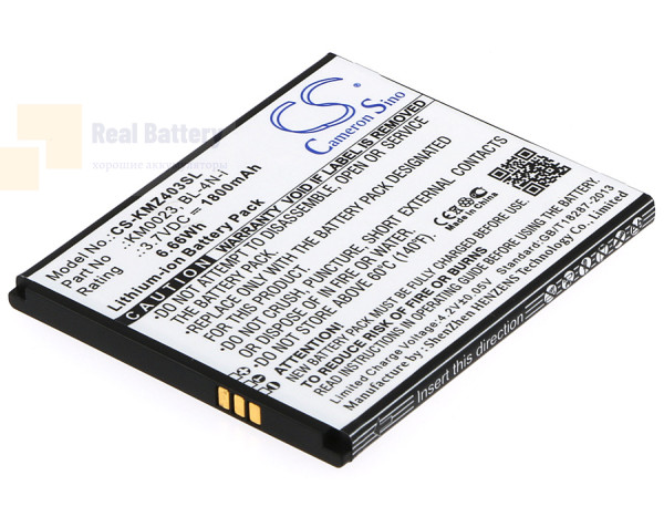 Аккумулятор CS-KMZ403SL для Kruger&Matz Andromax i6C 3,7V 1800Ah Li-ion