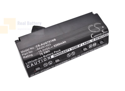 Аккумулятор CS-AUG751NB для Asus G751J  15V 5200mAh Li-ion