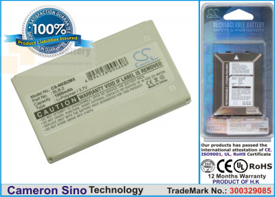 Аккумулятор CS-NKB2MX для Fortuna Clip-On Bluetooth GPS 3,7V 1000Ah Li-ion
