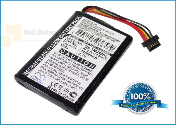 Аккумулятор CS-TM940SL для TomTom Go 940 3,7V 1100Ah Li-ion