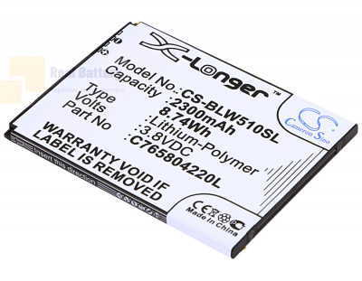 Аккумулятор CS-BLW510SL для BLU L280 3,8V 2300Ah Li-Polymer