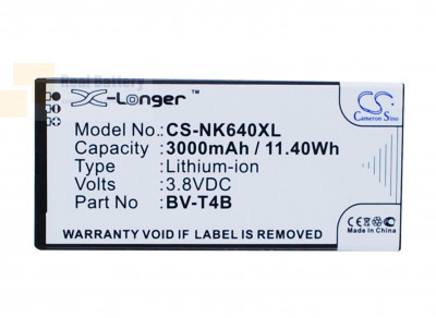 Аккумулятор CS-NK640XL для Microsoft Lumia 640 XL 3,8V 3000Ah Li-Polymer