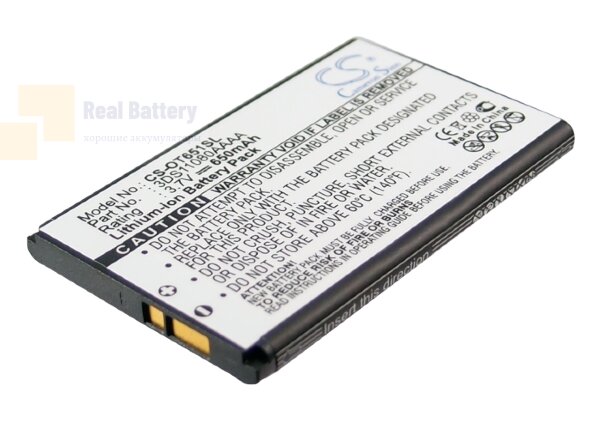 Аккумулятор CS-OT651SL для Alcatel Lollipops 3,7V 650Ah Li-ion