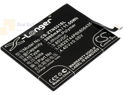 Аккумулятор CS-ZTN531SL для Nubia NX531 3,85V 3000Ah Li-Polymer