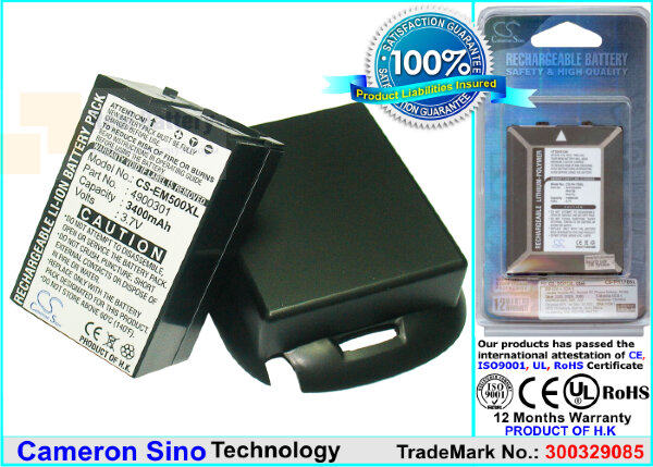 Аккумулятор CS-EM500XL для E-TEN G500 3,7V 3400Ah Li-ion