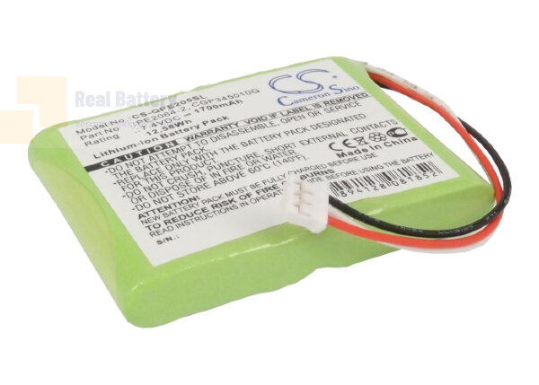 Аккумулятор CS-QPE205SL для Q-Sonic Multimedia X-Dream-Player 7,4V 1700Ah Li-ion