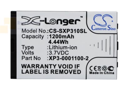 Аккумулятор CS-SXP310SL для Socketmobile Sonim XP3-S 3,7V 1200Ah Li-ion