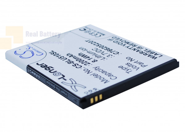 Аккумулятор CS-BLU510SL для BLU D550 3,7V 2200Ah Li-ion