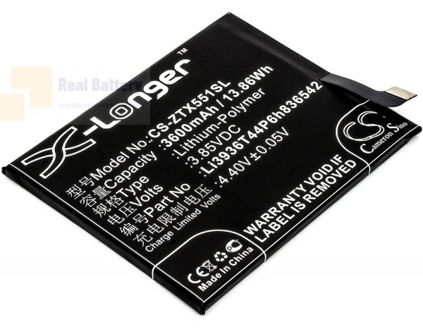 Аккумулятор CS-ZTX551SL для Nubia M2 3,85V 3600Ah Li-Polymer