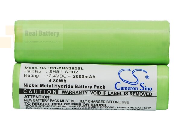 Аккумулятор CS-PHN282SL для Remington 10468 2,4V 2000Ah Ni-MH