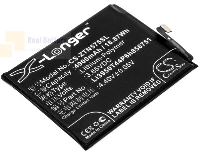 Аккумулятор CS-ZTN575SL для Nubia N2 3,85V 4900Ah Li-Polymer