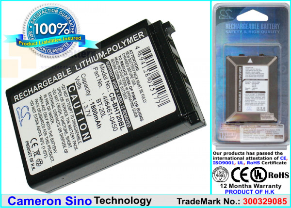 Аккумулятор CS-BHT20BL для AUTO-ID ASIA 3,7V 1800Ah Li-ion