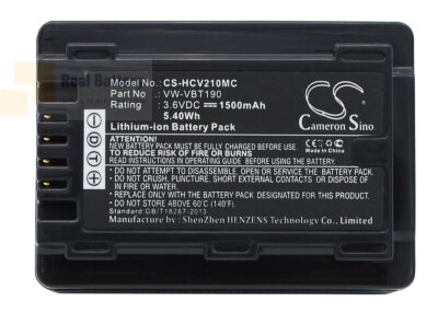 Аккумулятор CS-HCV210MC для Panasonic HC-250EB 3,6V 1500Ah Li-ion