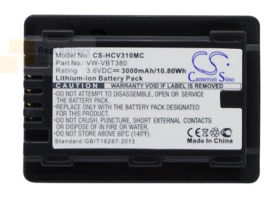Аккумулятор CS-HCV310MC для Panasonic HC-250EB 3,6V 3000Ah Li-ion