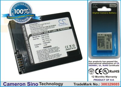 Аккумулятор CS-FF50 для Sony DCR-HC1000 7,4V 750Ah Li-ion