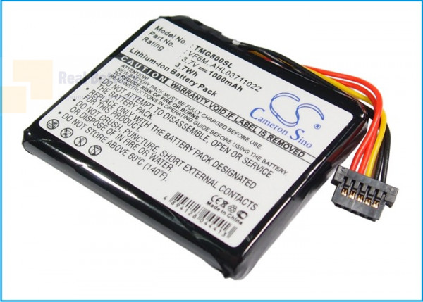 Аккумулятор CS-TMG800SL для TomTom 4EH45 3,7V 1000Ah Li-ion