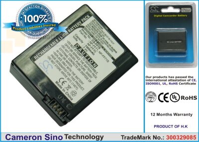 Аккумулятор CS-FF70 для Sony CCD-TRV108 7,4V 1400Ah Li-ion