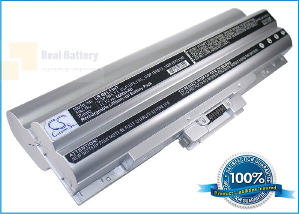 Аккумулятор CS-BPL13HT для Sony VAIO TX37CP   11,1V 6600mAh Li-ion