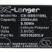 Аккумулятор CS-GSG110SL для GSmart Guru G1 3,8V 2500Ah Li-Polymer