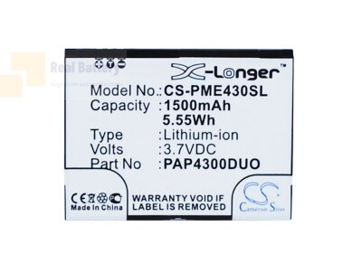 Аккумулятор CS-PME430SL для Prestigio MultiPhone 4300 Duo 3,7V 1500Ah Li-ion