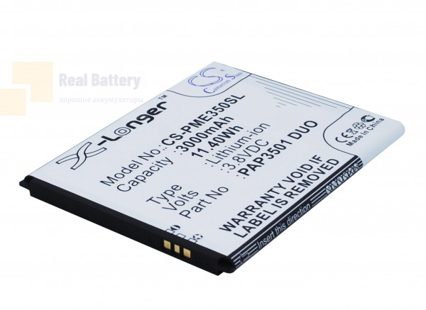 Аккумулятор CS-PME350SL для Prestigio MultiPhone 3501 DUO 3,8V 3000Ah Li-ion