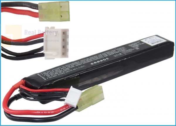 Аккумулятор CS-LP110C18MT для Airsoft Guns CS-LP110C18MT 11,1V 1100Ah Li-Polymer