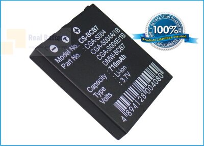 Аккумулятор CS-BCB7 для Panasonic DMC-FX2B 3,7V 710Ah Li-ion