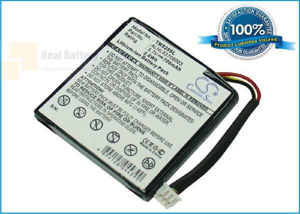 Аккумулятор CS-TMS25SL для TomTom 4EN.001.02 3,7V 700Ah Li-ion