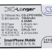 Аккумулятор CS-CPD106SL для Coolpad 5213 3,7V 1500Ah Li-ion