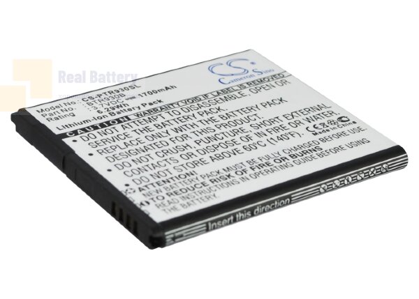 Аккумулятор CS-PTR930SL для Pantech ADR930L 3,7V 1700Ah Li-ion