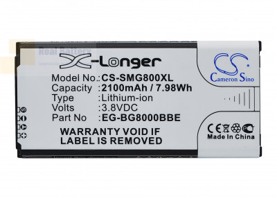 Аккумулятор CS-SMG800XL для Samsung Galaxy S5 Dx 3,85V 2100Ah Li-ion