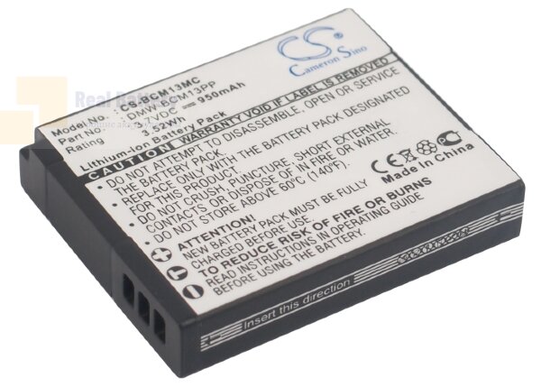 Аккумулятор CS-BCM13MC для Panasonic Lumix DMC-FT5 3,7V 950Ah Li-ion