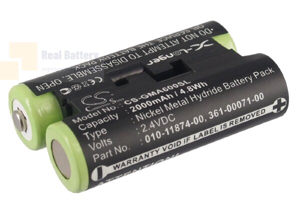 Аккумулятор CS-GMA600SL для Garmin 010-01550-00 2,4V 2000Ah Ni-MH