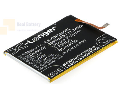 Аккумулятор CS-GNS600SL для BLU V0050UU 3,85V 3050Ah Li-Polymer
