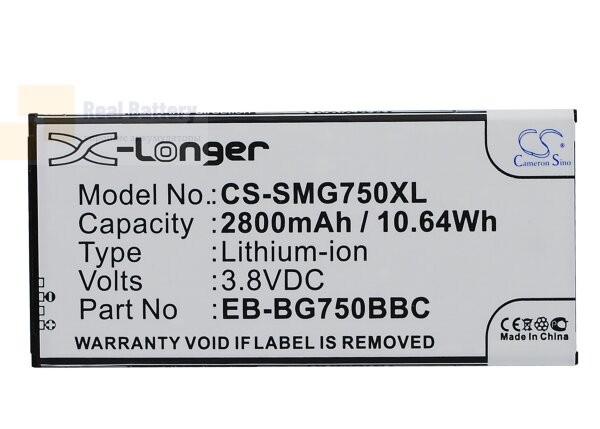 Аккумулятор CS-SMG750XL для Samsung Galaxy Mega 2 3,8V 2800Ah Li-ion