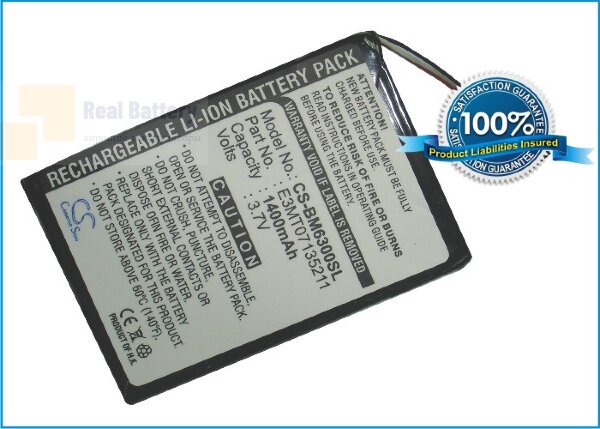 Аккумулятор CS-BM6300SL для Lenco Nav400 3,7V 1400Ah Li-ion