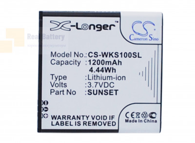 Аккумулятор CS-WKS100SL для BLU A030 3,7V 1200Ah Li-ion
