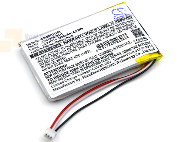 Аккумулятор CS-ECH311BL для ELCA EVO 3,7V 1250Ah Li-Polymer