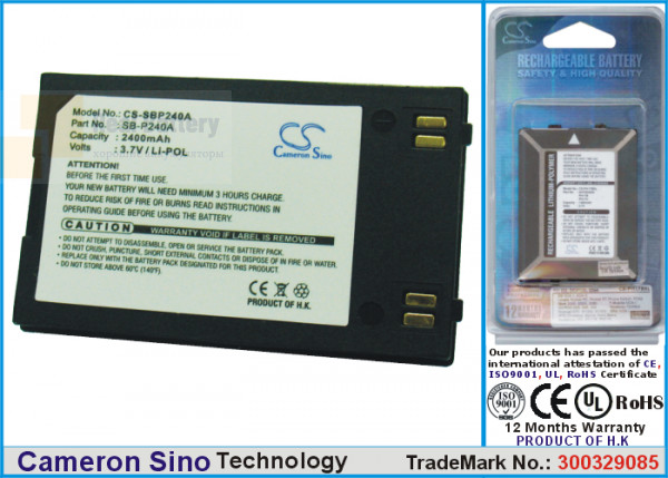 Аккумулятор CS-SBP240A для Samsung SC-MM10 3,7V 2400Ah Li-ion