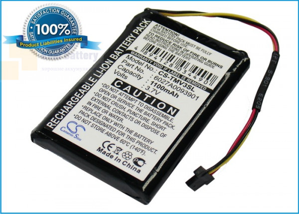 Аккумулятор CS-TMV3SL для TomTom 4EM0.001.01 3,7V 1100Ah Li-ion