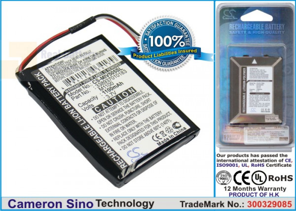 Аккумулятор CS-MIV505SL для Navman Mio Spirit V735 TV 3,7V 1100Ah Li-ion