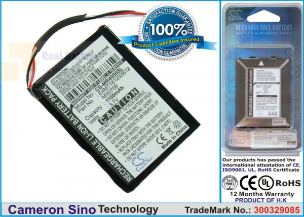 Аккумулятор CS-MR4000SL для Magellan Maestro 4000 3,7V 1100Ah Li-ion