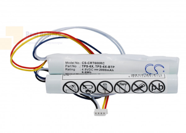 Аккумулятор CS-CRT600RC для Crestron TPS-6X Wireless Touchpanel 4,8V 2000Ah Ni-MH
