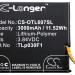 Аккумулятор CS-OTL607SL для Blackberry BBA100-1 3,84V 3000Ah Li-Polymer