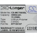 Аккумулятор CS-MCT600SL для Mobistel Cynus T6 3,8V 4000Ah Li-Polymer