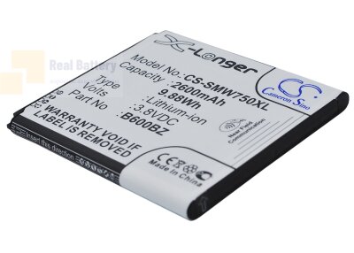 Аккумулятор CS-SMW750XL для Verizon SM-W750V 3,8V 2600Ah Li-ion