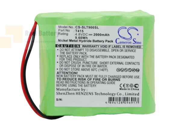 Аккумулятор CS-SLT900SL для Schaub Lorentz TL900 4,8V 2000Ah Ni-MH