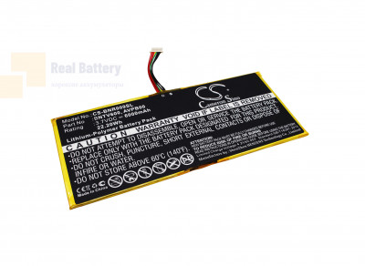 Аккумулятор CS-BNR009SL для Barnes & Noble BNTV600 3,7V 6000Ah Li-Polymer