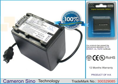Аккумулятор CS-FV100T для Sony DCR-SR100 7,4V 1950Ah Li-ion