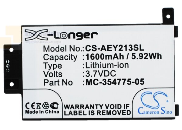Аккумулятор CS-AEY213SL для Amazon DP75SDI 3,7V 1600Ah Li-ion